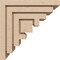 Ekena Millwork 6"W x 12"D x 12"H Classic Landon Rough Cedar Woodgrain TimberThane Corbel, Primed Tan CORUR06X12X12LANRCPR - alternate 4